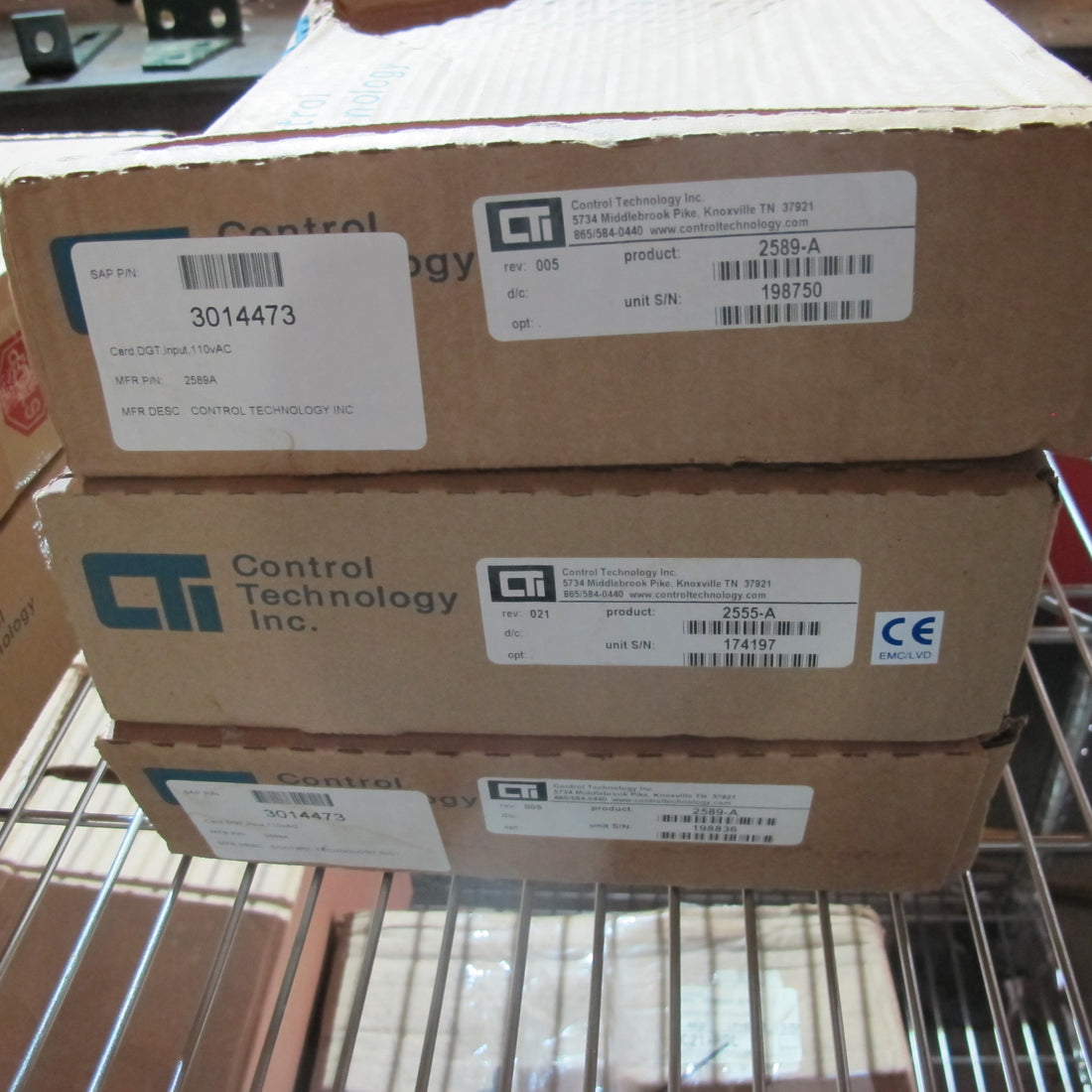 CONTROL TECHNOLOGY CTI 2555-A, 901H-2555-A ANALOG INPUT 16-POINT DIFFE ...
