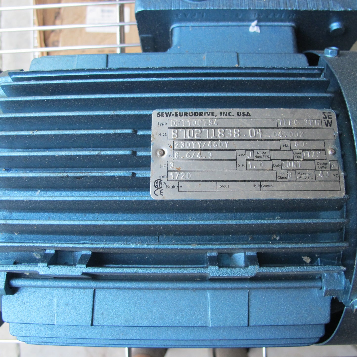 DFT100LS4 Sew Eurodrive Motor