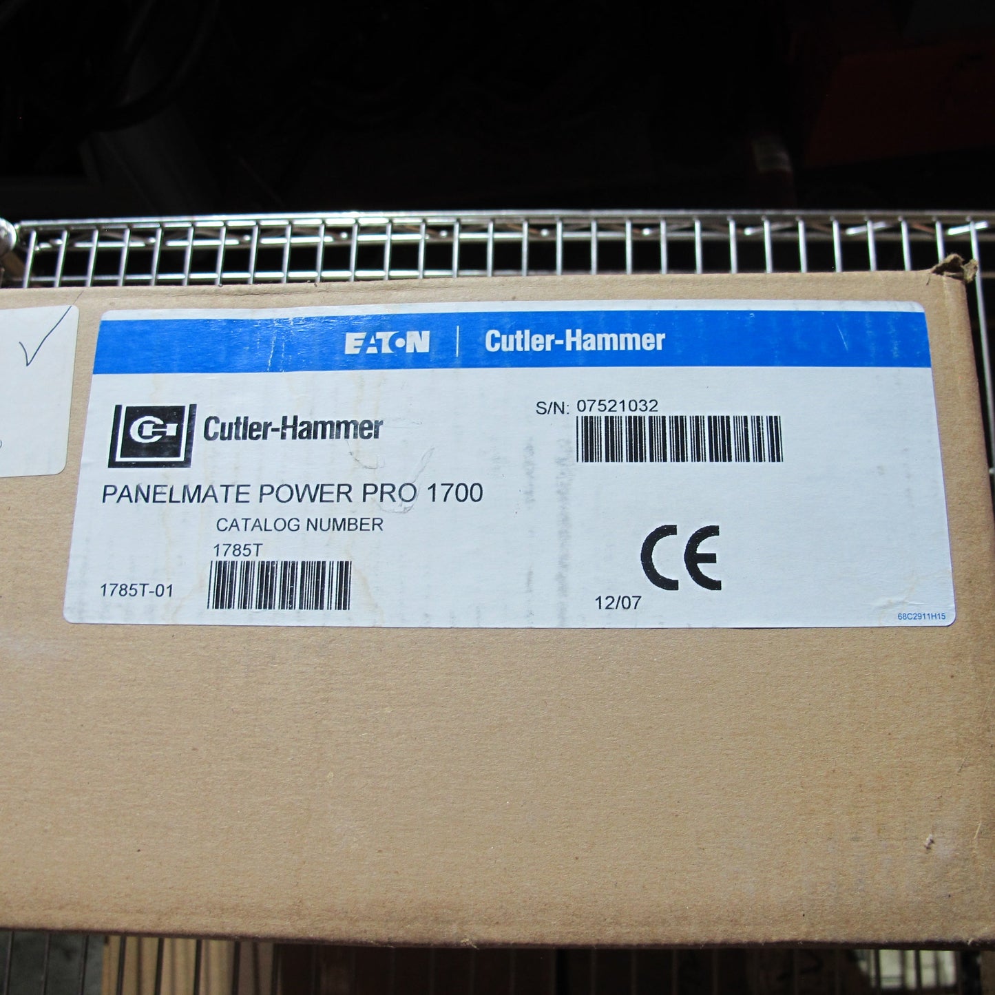 Eaton Cutler-Hammer Panelmate Pro 1700 (1785T-01)