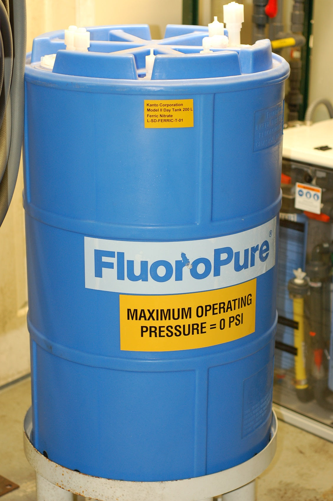 Fluoropure 25 Gal Teflon Tank with Bottom Drain (Please email or call for pricing)