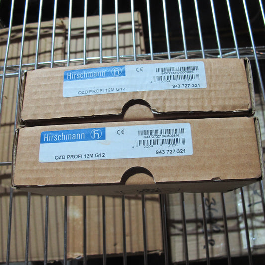 Hirschmann Automation and Control OZD PROFI 12M G12 Profibus, Fiber Transceiver, 1 Electrical, 2 Optical Ports, Multimode, 943727321 (Quantity 1)