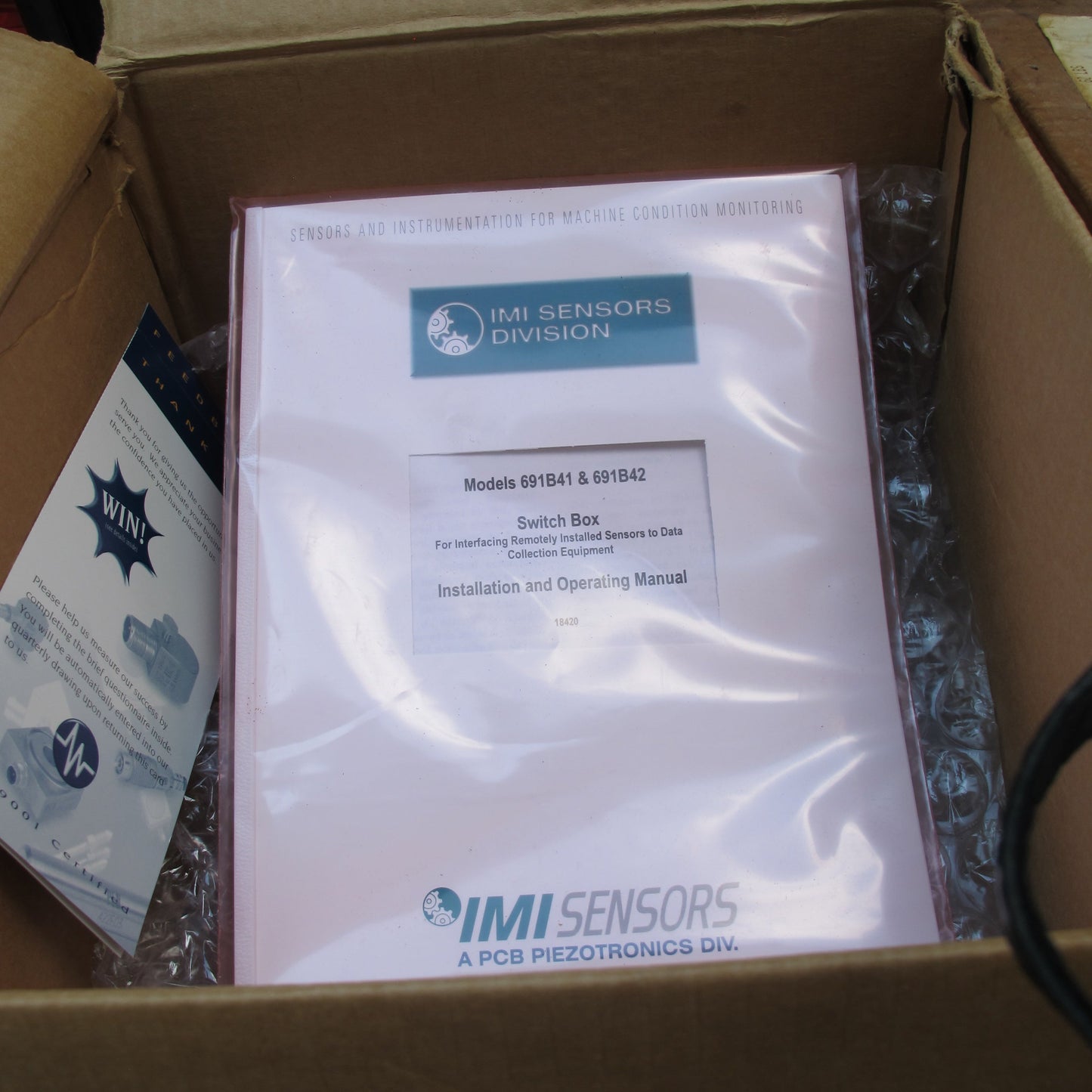 Imi Sensors Vibration Interface Model 691B41/691B42