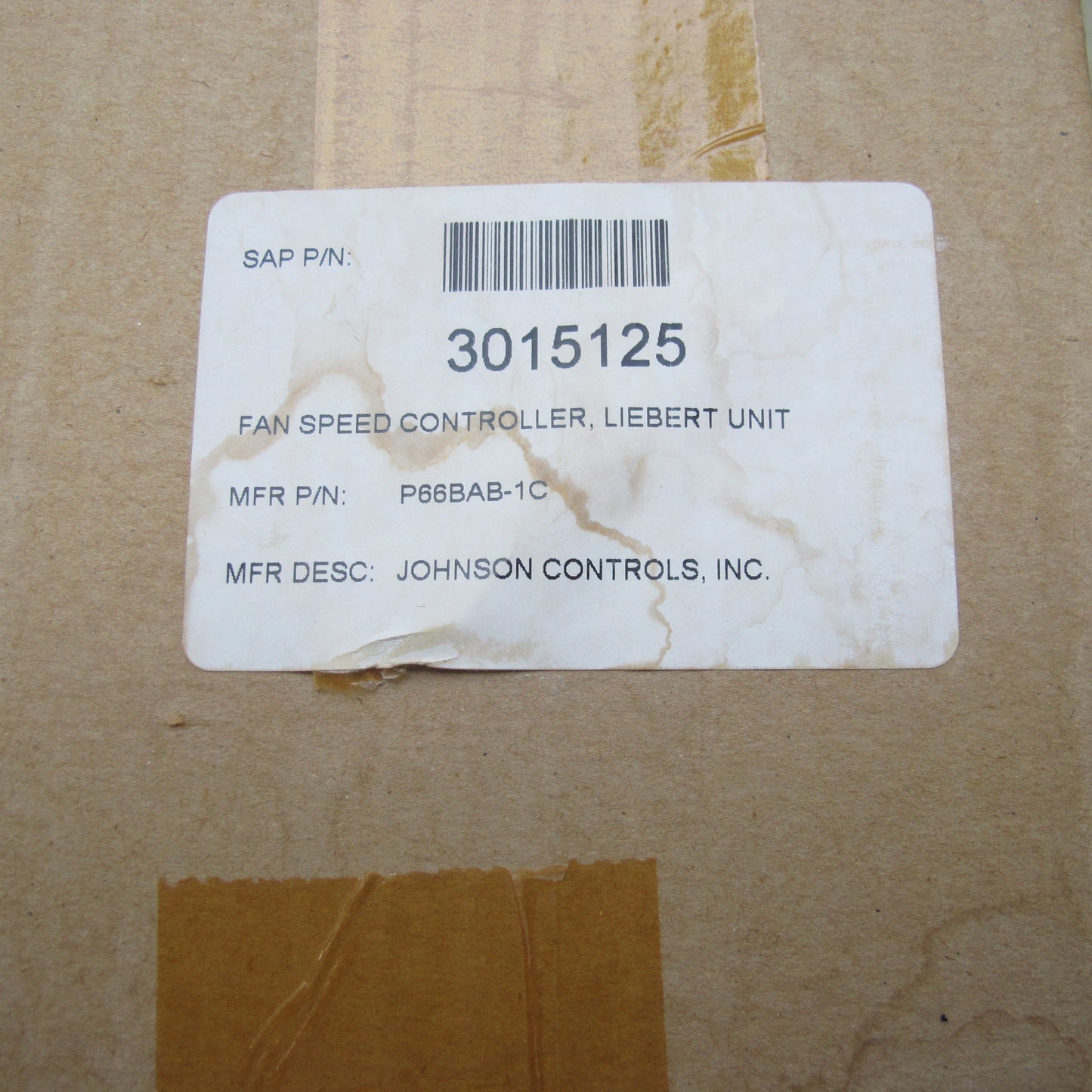 P66BAB-1C Johnson Controls Condenser Fan Speed Control