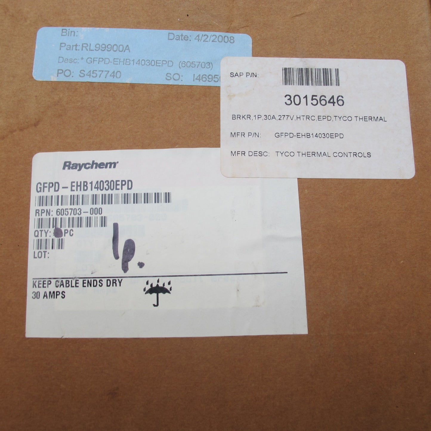 Raychem Ground-fault protection device (30 A GFPD EHB14030EPD 605703)