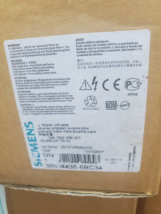 Siemens 3RW4435-6BC34 SIRIUS Soft Starter