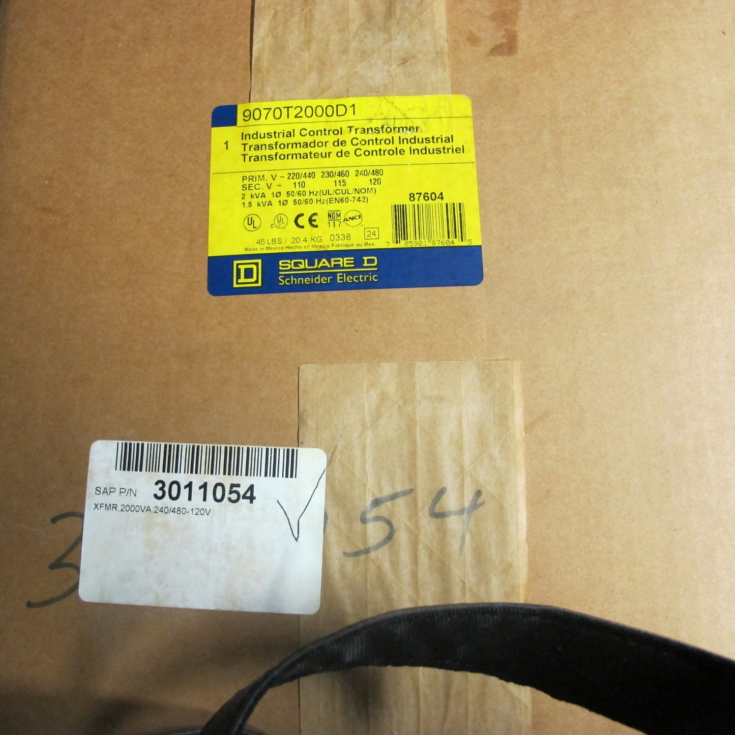 Square D 9070T2000D1 Control Transformer