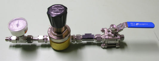 Tescom Pressure Regulator (Brass) 44-3212H283-003 w/ Evans Components Valve